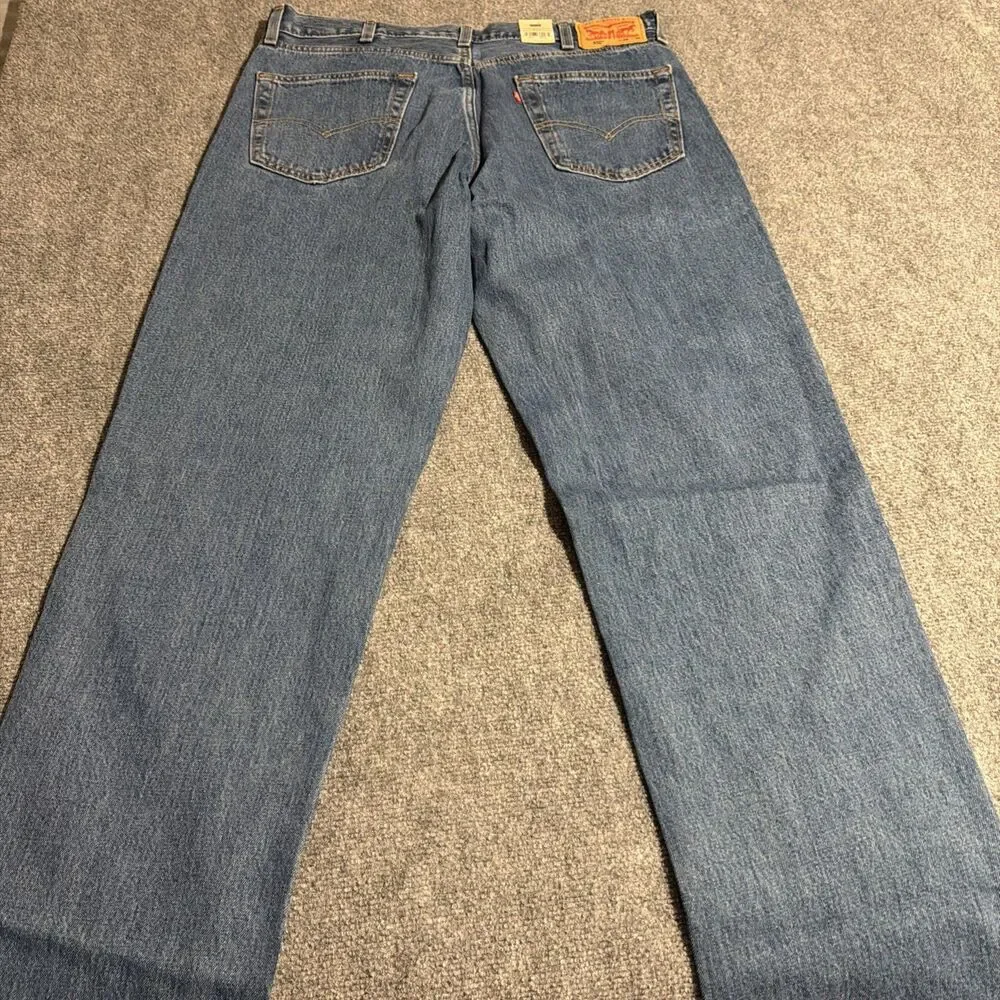 NEW Levi's Mens 550 Denim Jeans Relaxed Fit Mens Size 38X36 Blue NWT